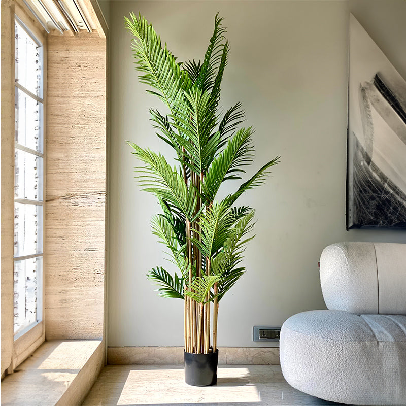 Artificial Plants - Faux Bamboo Palm - 7 Feet