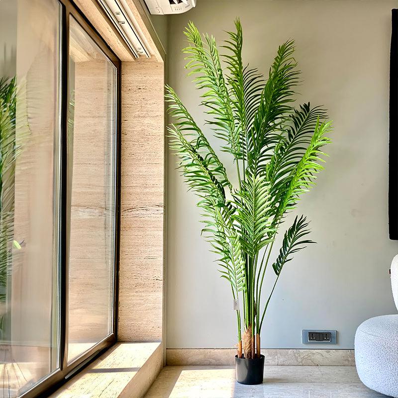 Buy Faux Lady Palm - 7 Feet Artificial Plants from Vaaree