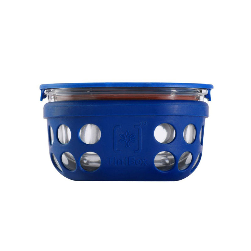 Buy Wego Glass Storage Container (300 ML) - Blue Tiffin Box & Storage Box from Vaaree