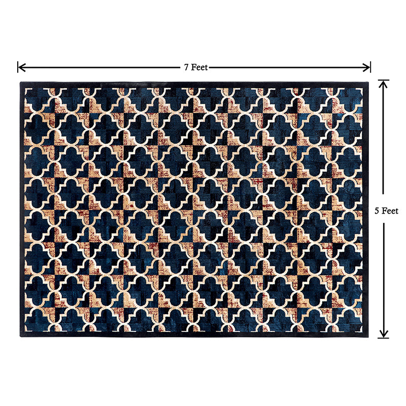 Buy JosephIan Anti Skid Carpet - Dark Blue Carpet from Vaaree