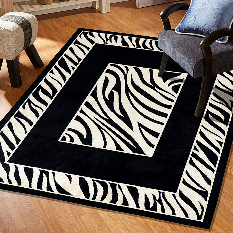 Buy Ginette Zebra Stripe Anti Skid Carpet Carpet from Vaaree