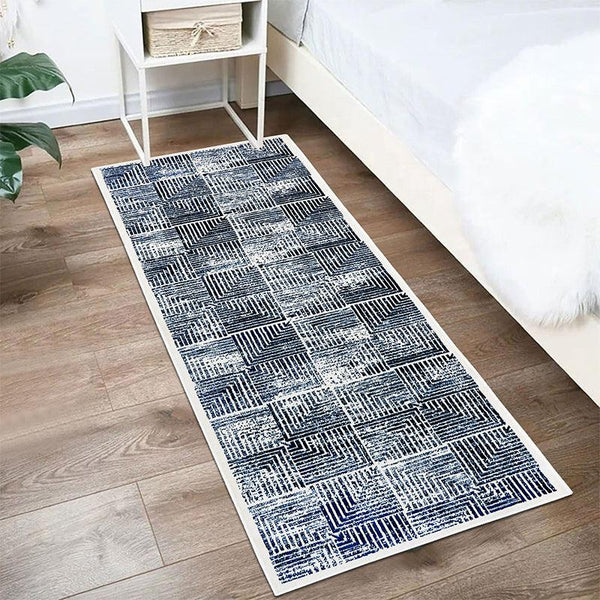 Buy Merca Anti Skid Runner Rug - Blue Runner Rug from Vaaree