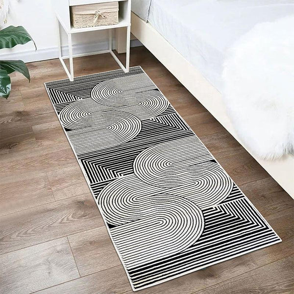 Runner Rug - Icaria Anti Skid Runner Rug - Black