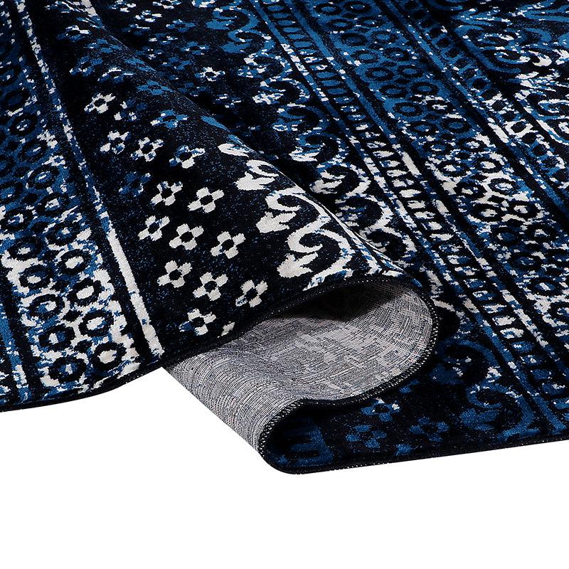 Buy Karta Anti Skid Rug - Blue Rugs from Vaaree