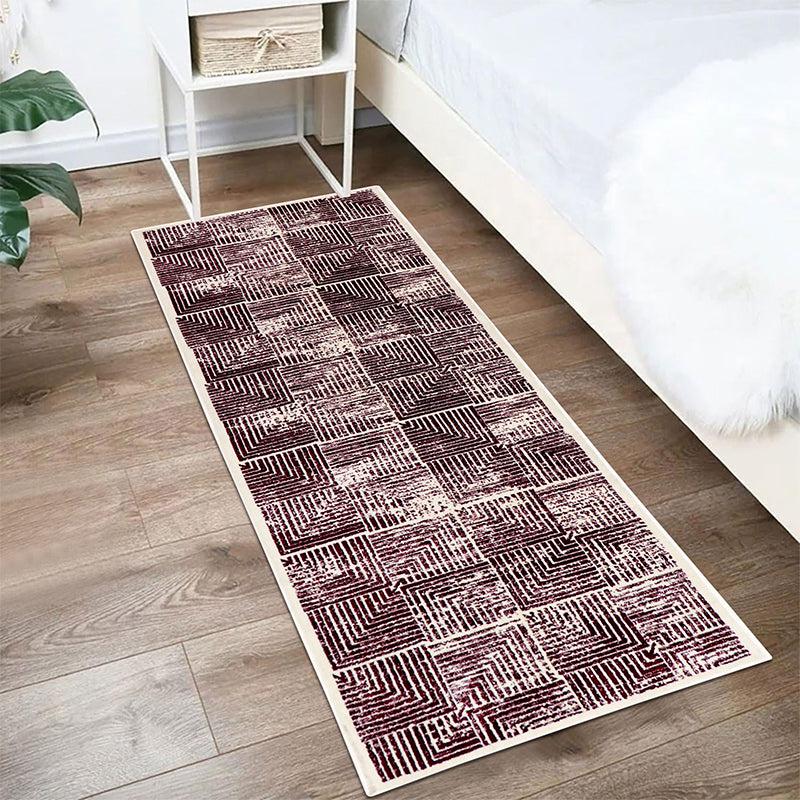 Buy Merca Anti Skid Runner Rug - Maroon Runner Rug from Vaaree