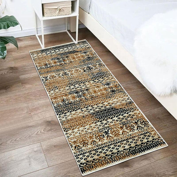 Runner Rug - Driva Ethnic Runner Rug - Beige & Blue