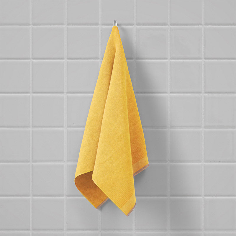 Buy Ruffle Terry Cotton Bath Towel - Yellow Bath Towels from Vaaree