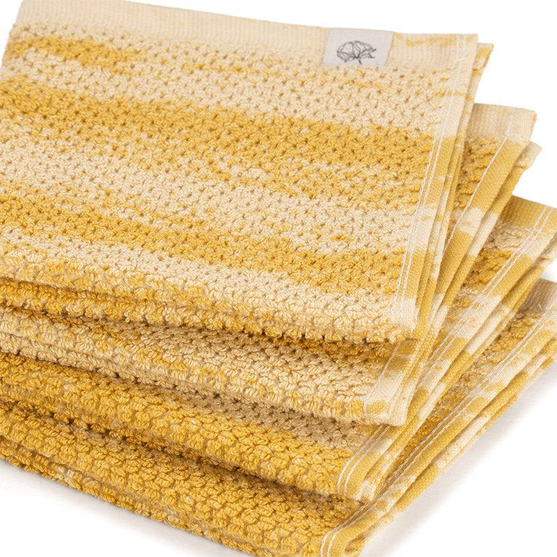 Buy Sunscreen Terry Cotton Face Towel (Yellow) - Set Of Four Hand & Face Towels from Vaaree