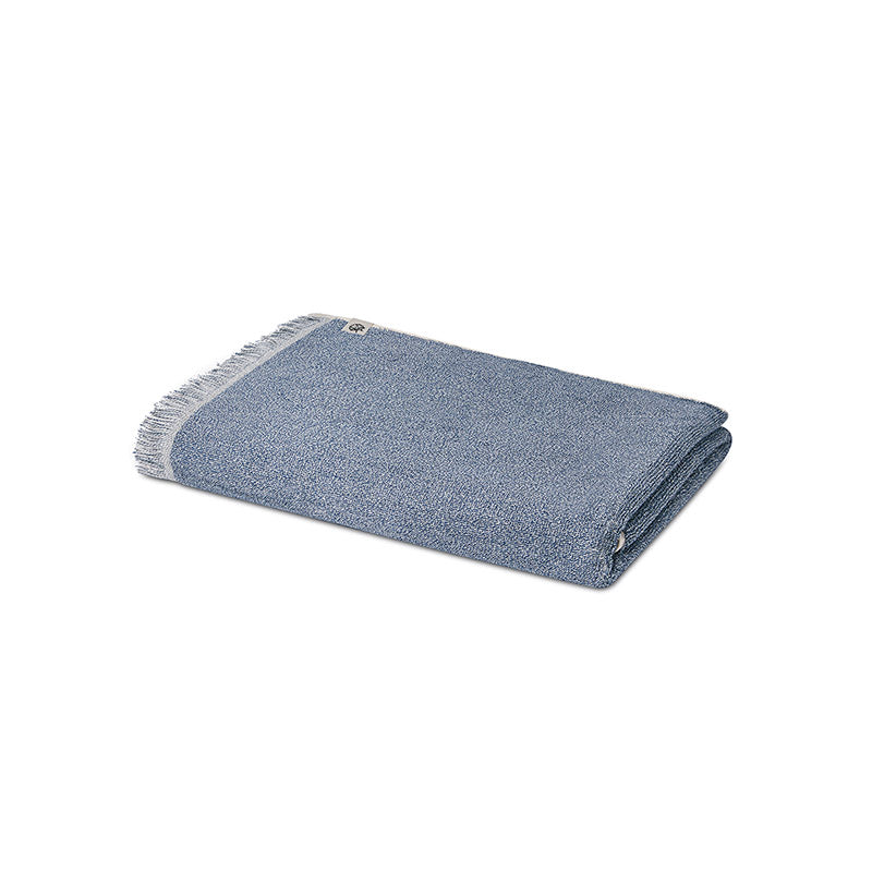 Buy Melange Terry Cotton Bath Towel - Indigo Bath Towels from Vaaree