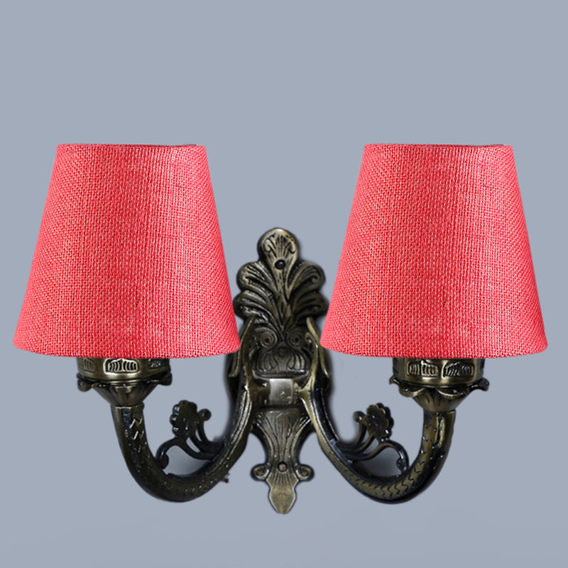 Wall Lamp - Vintage Conical Duo Wall Lamp - Pink