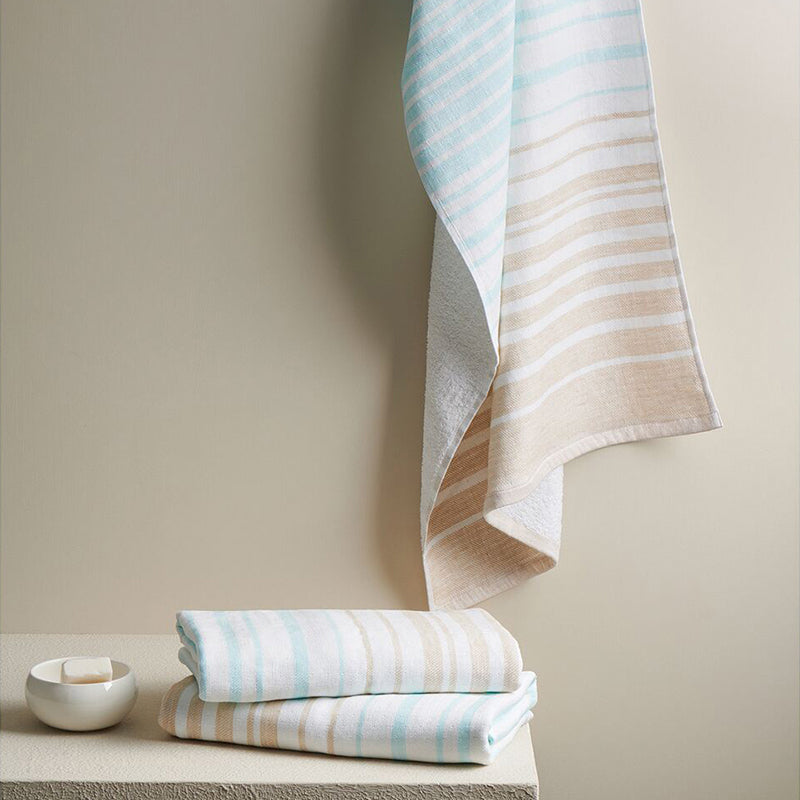 Buy Viya Terry Towel Combo (Aqua & Sand) - Four Piece Set Towel Sets from Vaaree