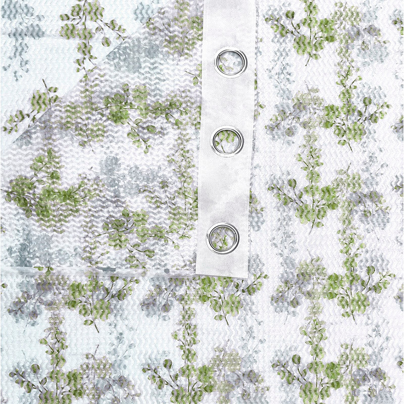 Curtains - Joda Floral Sheer Curtain - Blue & Green