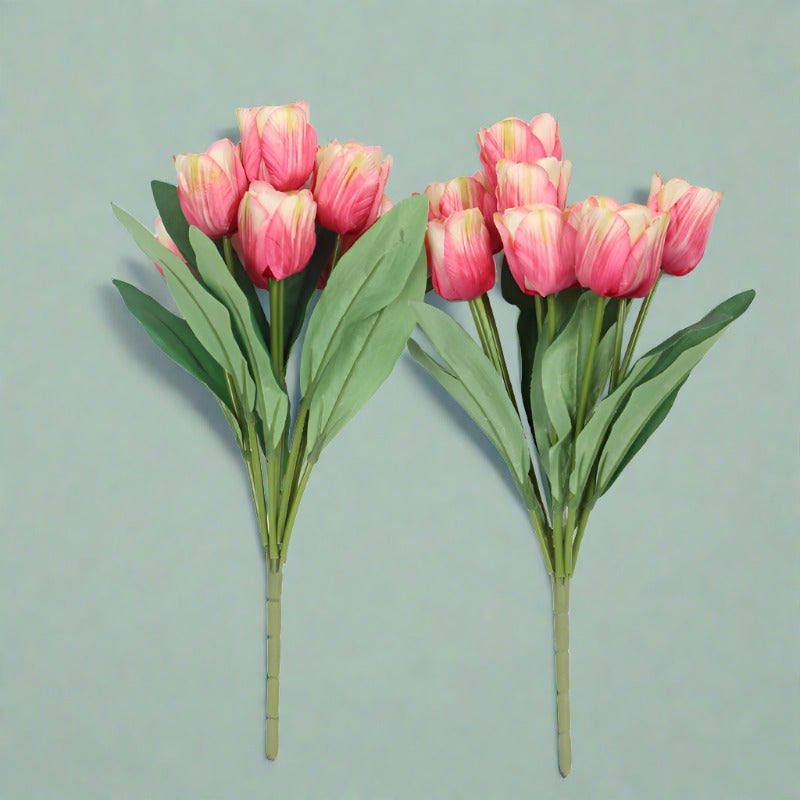 Buy Faux Wild Tulip Bunch (Light Pink) - Set Of Three Artificial Flowers from Vaaree