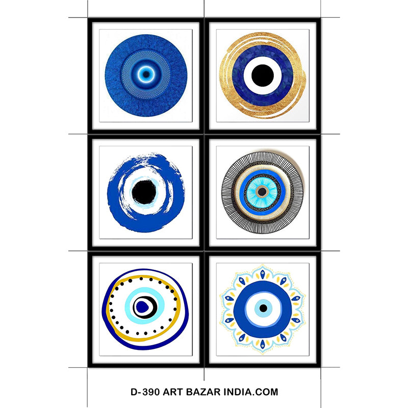 Coaster - Evil Eye Coaster - Set Of Six