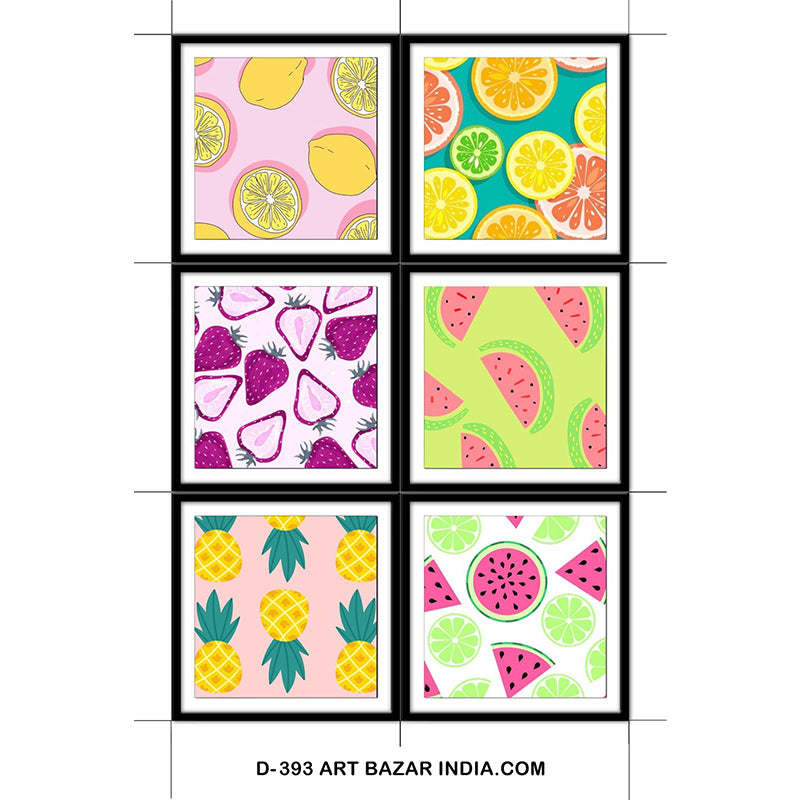 Coaster - Slice Fruit Coaster - Set Of Six