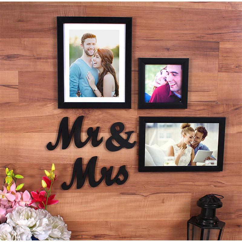 Buy Mr & Mrs Liva Photo Frame - Set Of Three Photo Frames from Vaaree