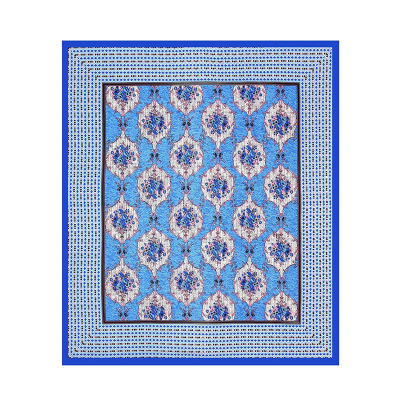 Buy Nima Ethnic Bedsheet - Blue Bedsheets from Vaaree