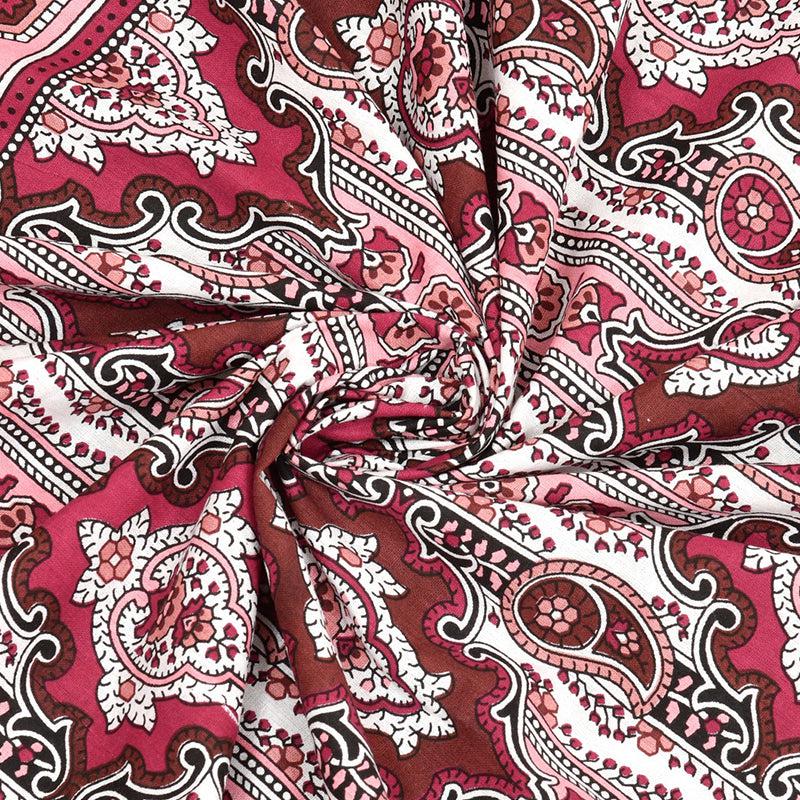 Buy Mirani Ethnic Bedsheet - Red Bedsheets from Vaaree