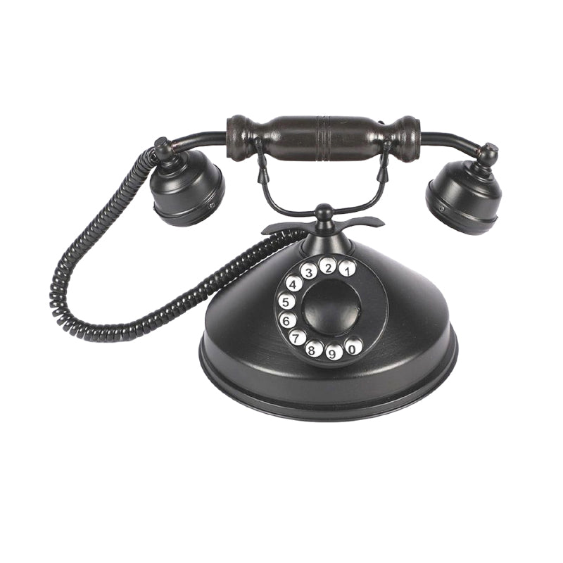 Buy Mido Antique Telephone Showpiece - Black Showpieces from Vaaree