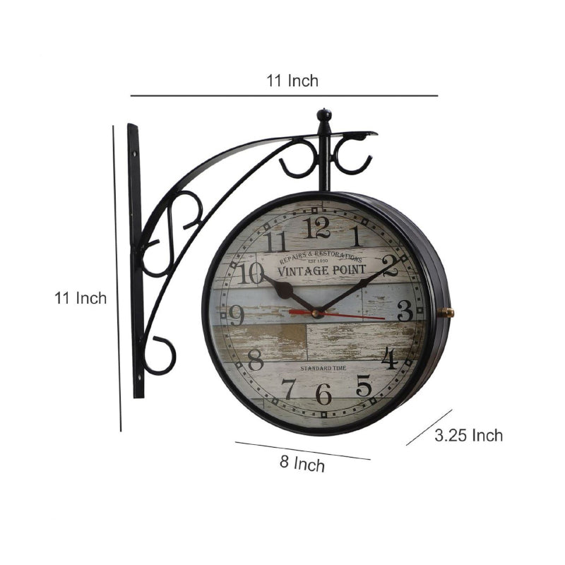 Buy Abstract Double Sided Station Clock Wall Clock from Vaaree