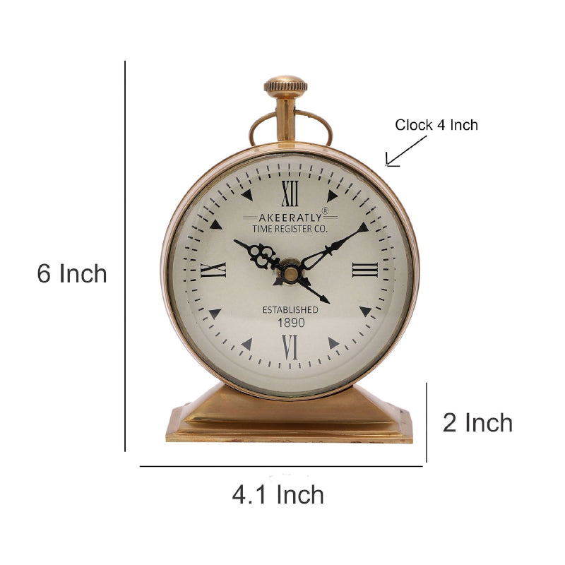 Buy Gable Antique Table Clock Table Clock from Vaaree