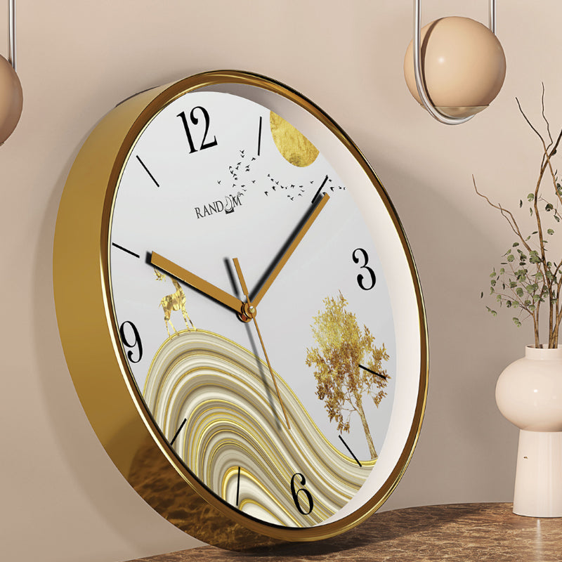 Wall Clock - Golden Mirage Wall Clock