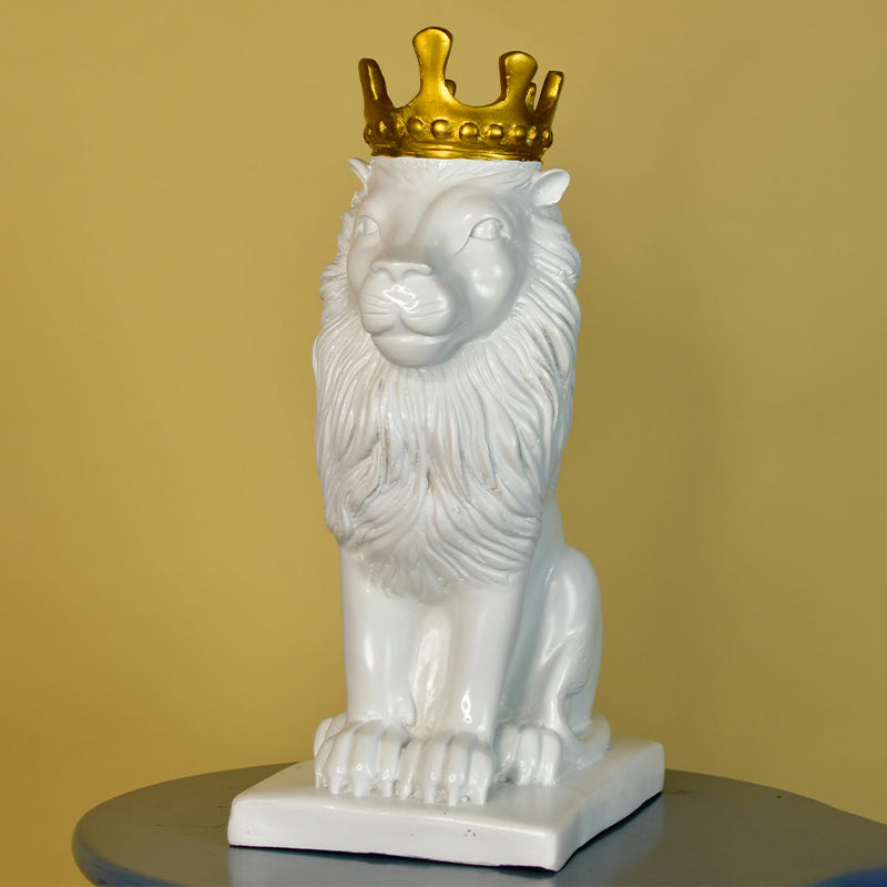 Buy Leo Crown Showpiece - White Showpieces from Vaaree