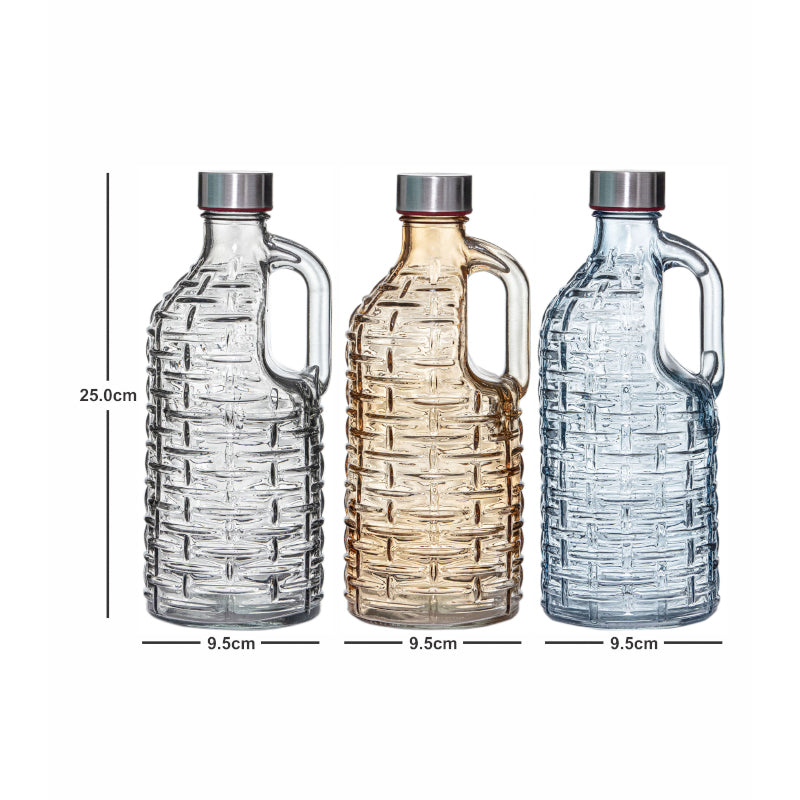 Bottle - Grid Grip Bottle (1000 ML) - Set Of Three