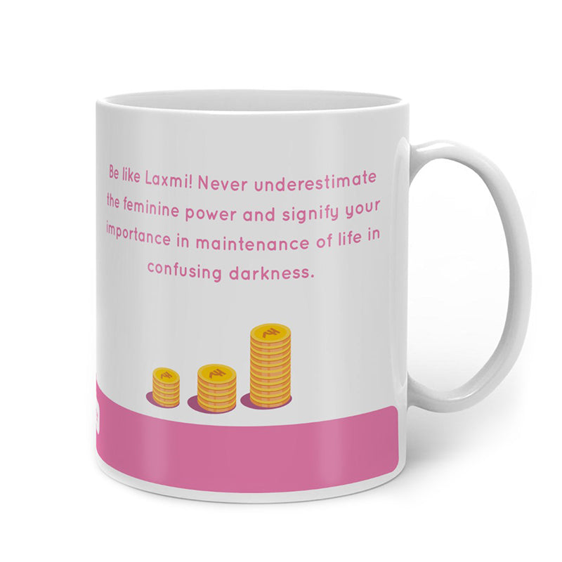 Buy Whimsy Cute Laxmi Mug - 300 ML Mug from Vaaree