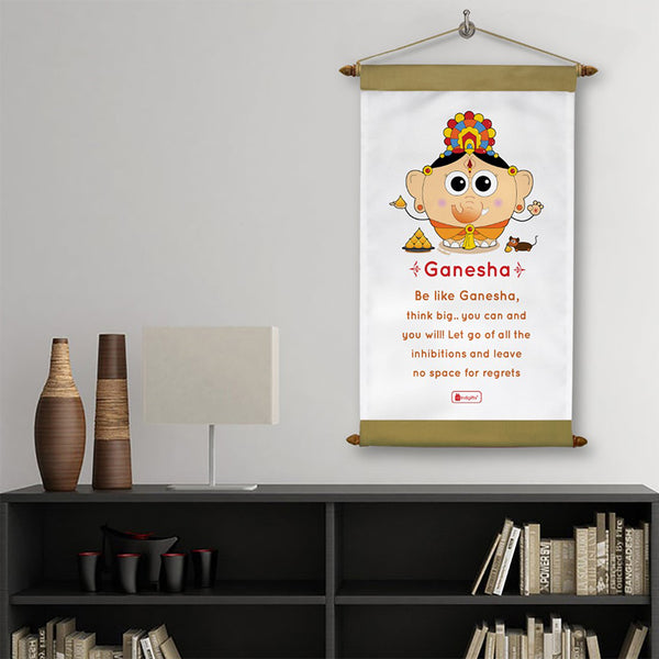 Buy Whimsy Cute Ganesha Motivational Wall Accent Wall Accents from Vaaree