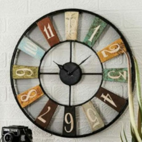 Buy Yuva Multicolor Wall Clock Wall Clock from Vaaree