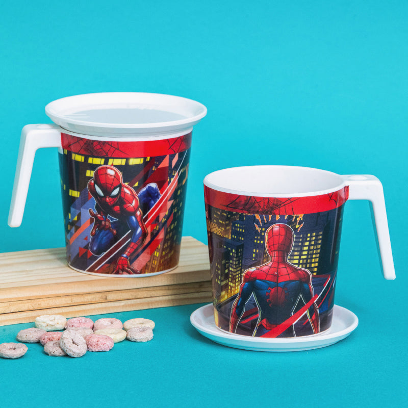 Mug & Tea Cup - Spider Man Save Kids Mug (320 ML) - Set Of Four