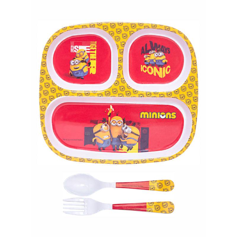 Buy Minion Buddies Kids Dining Set - Five Piece Set Kids Dinner Set from Vaaree