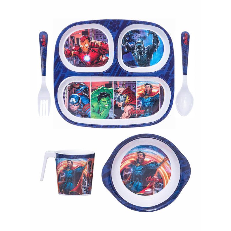 Buy Avenger Clan Kids Dining Set - Five Piece Set Kids Dinner Set from Vaaree