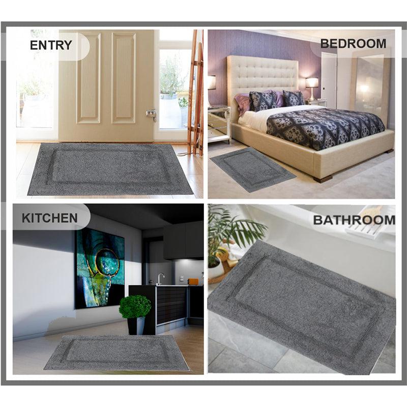 Buy Regent Anti Skid Bath Mat - Grey Bath Mats from Vaaree