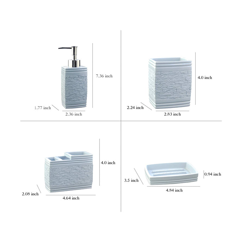 Buy Amgo Bathroom Set - Blue Accessories & Sets from Vaaree