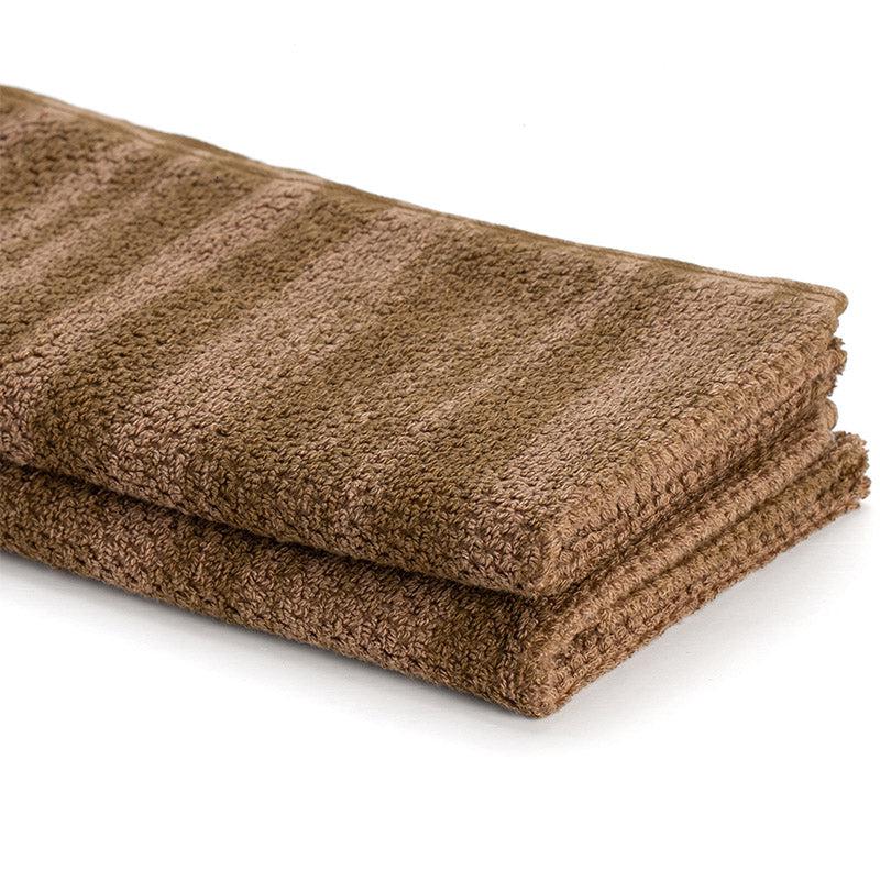 Buy Sunscreen Terry Cotton Hand Towel (Brown) - Set Of Two Hand & Face Towels from Vaaree