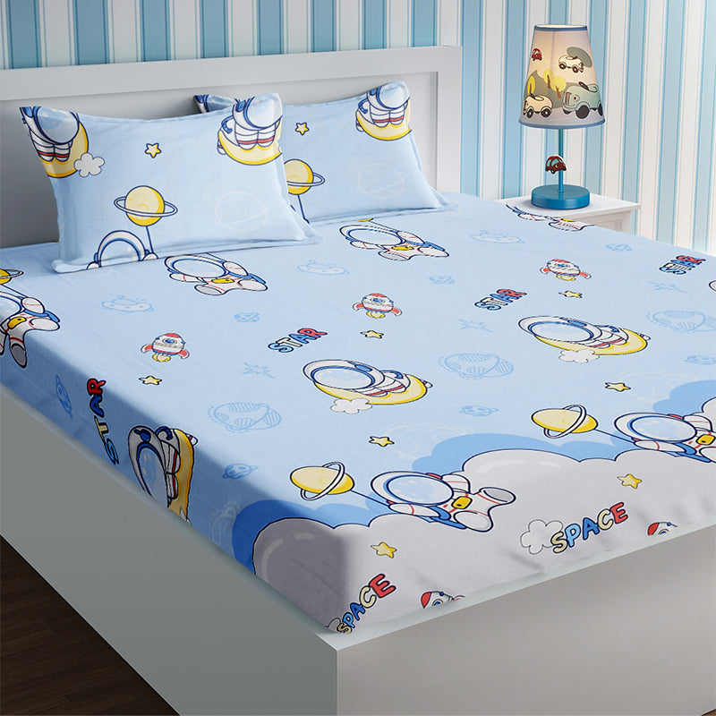 Buy Space Astronuts Kids Bedsheet Bedsheets from Vaaree