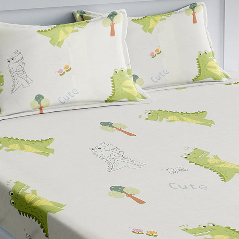 Buy Dinogram Kids Bedsheet Bedsheets from Vaaree