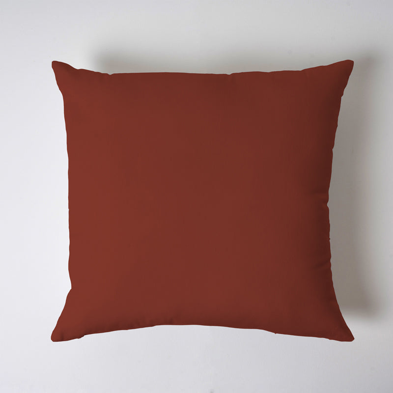 Buy Brady Square Sofa Cushion (Terracotta Brown) - Set Of Two Cushions from Vaaree