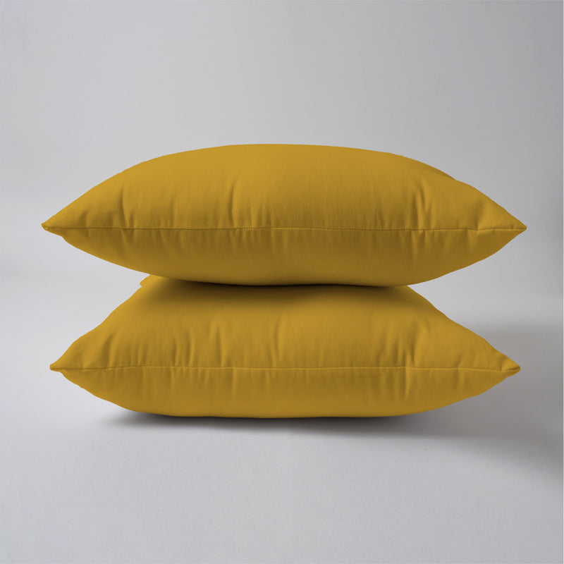 Buy Brady Square Sofa Cushion (Mustard Yellow) - Set Of Two Cushions from Vaaree