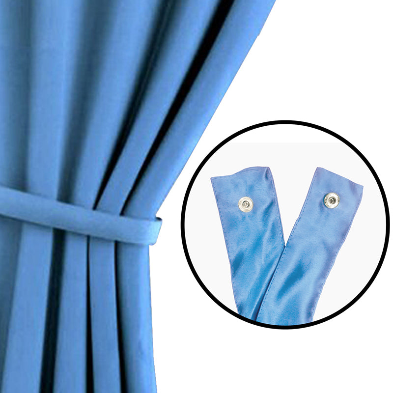 Buy Nigel Blackout Curtain - Blue Curtains from Vaaree