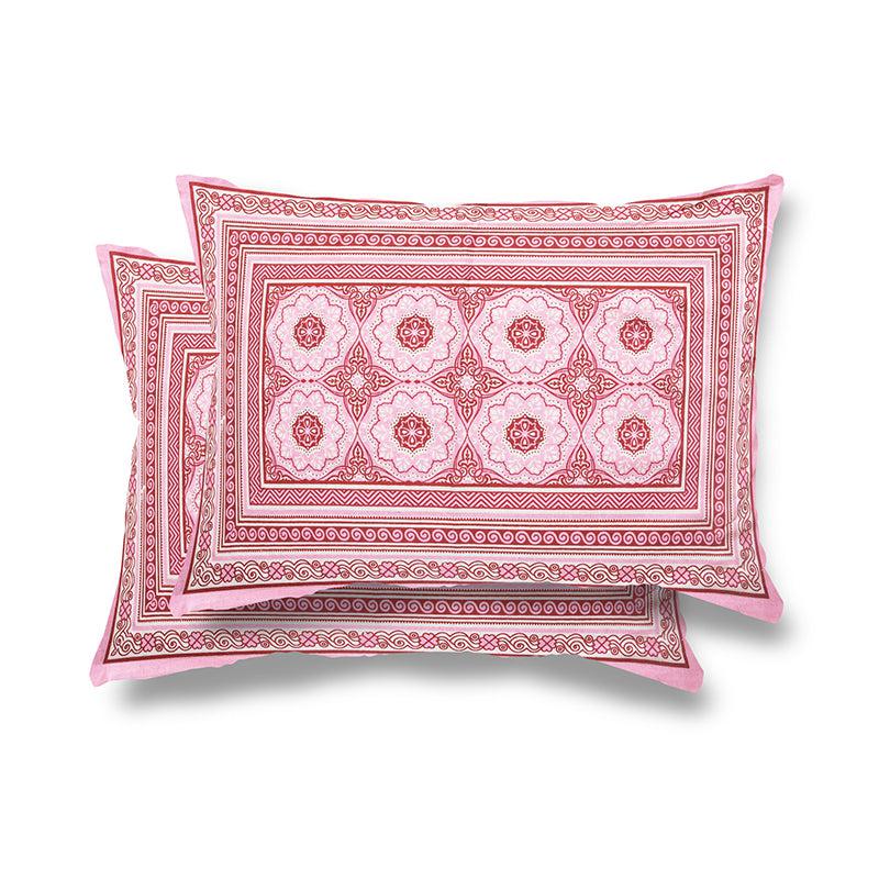 Buy Avis Ethnic Bedsheet - Pink Bedsheets from Vaaree