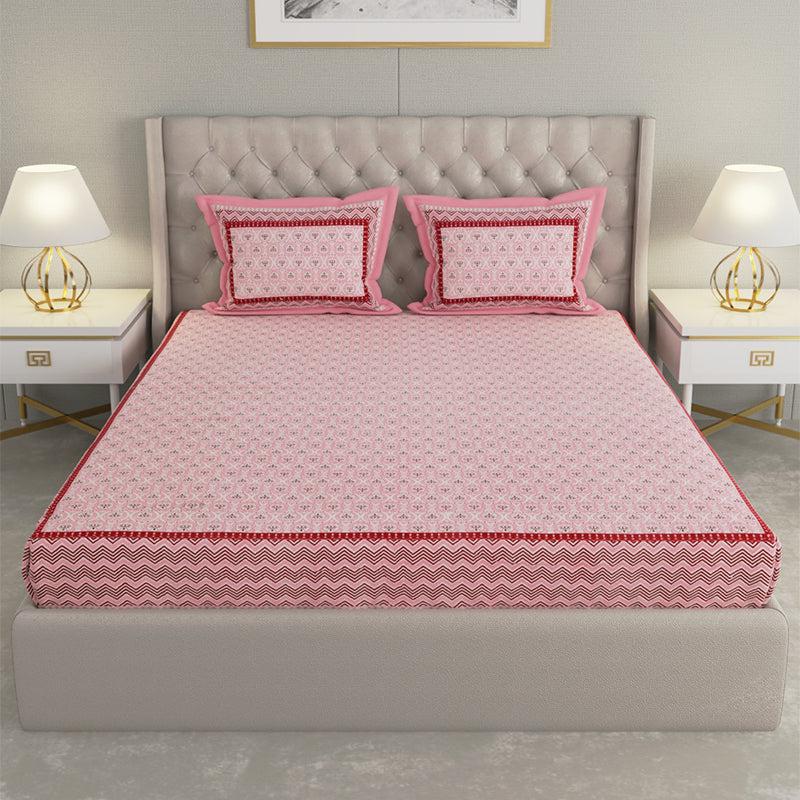 Buy Kinova Printed Bedsheet - Pink Bedsheets from Vaaree