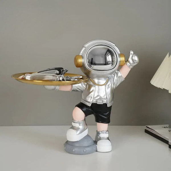 Buy Astronaut Serve Showpiece - Silver Showpieces from Vaaree