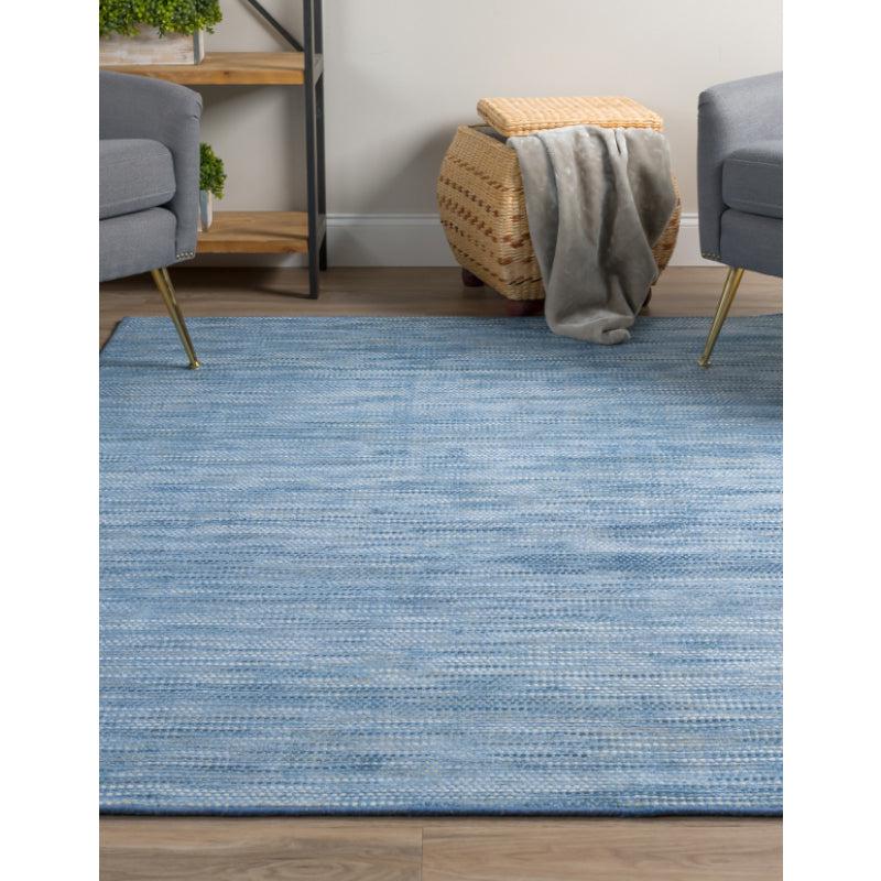 Buy Lasumi Hand Woven Rug - Blue Rugs from Vaaree