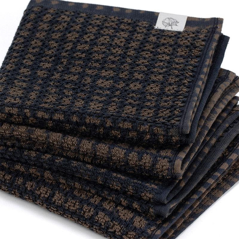 Buy Madras Terry Cotton Face Towel (Dark Wood) - Set Of Four Hand & Face Towels from Vaaree