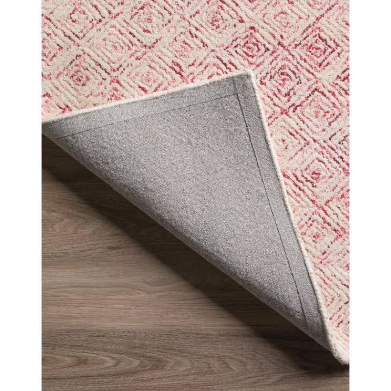 Buy Timeless Textures Hand Tufted Rug - Pink & White Rugs from Vaaree