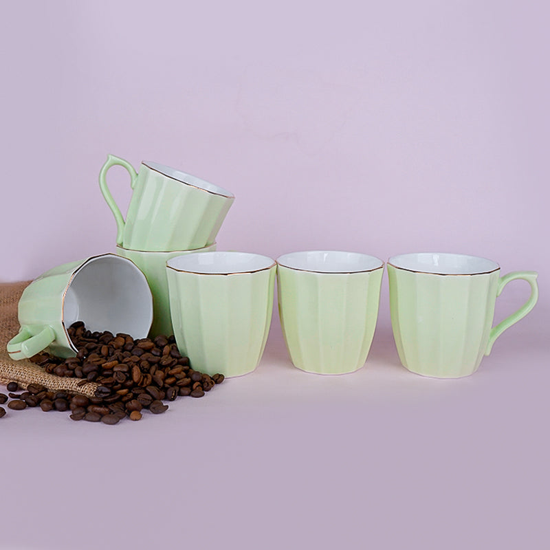 Mug & Tea Cup - Ereva Mint Mug (200 ML) - Set Of Six