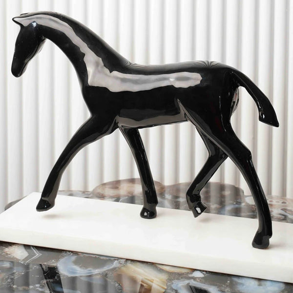 Buy Ines Black Mare Showpiece Showpieces from Vaaree